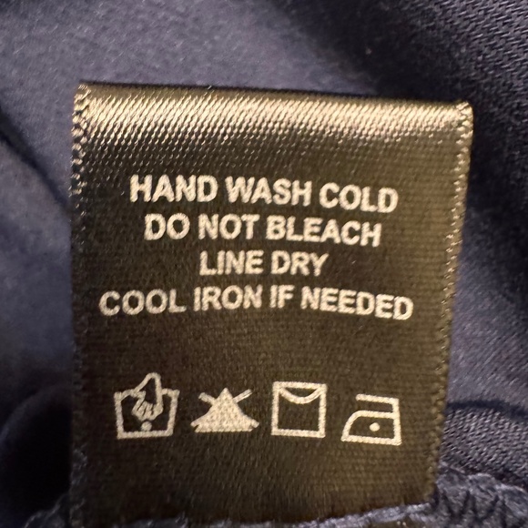 Navy rhinestone bell sleeve top from Sam & Jess, size L - Picture 8 of 8